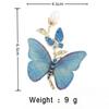 Nuevo broche de mariposa de alta calidad para la industria pesada, accesorio de ramillete de nicho de alta calidad para abrigo, broche de ramillete de mariposa bordado