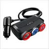 Isqueiro do carro um arrastar dois pontos três carro multi-função de carregamento do telefone móvel USB carregador de carro 12v24v adaptador plug