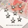 Pingente Estrela e Lua Acessórios DIY Peças de Liga Mista Pulseira com Recortes Contas para Colar Acessórios para Joias DIY