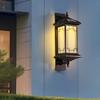 Lámpara de Pared Solar Exterior Impermeable Entrada Villa Pared Exterior Balcón Exterior Estilo Nuevo Chino Retro Super Brillante Lámpara de Jardín