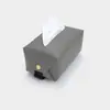 Caja de Pañuelos de Cuero para Coche de Fábrica, Caja de Pañuelos para Coche, Bolsa de Papel para Coche, Caja de Pañuelos Creativa para Coche