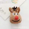 Peluche de dibujos animados Papá Noel muñeco de nieve alce árbol algodón DIY pasador tocado zapatos y calcetines bolsa accesorios accesorios decorativos