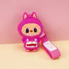 Cartera pequeña Labubu para niños de silicona, pequeño regalo, llavero, colgante, lindo regalito para máquina de garra, en stock