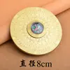 Brújula de Latón Retro Doble Cara Nueve Palacios Chismes I Chine Pieza de Juego Mango Giratorio Pieza de Juego Ornaments de Estilo Nuevo Giratorio
