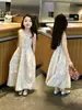 Vestido de Verano Nuevo, Moderno y Elegante para Niñas, Transpirable, Amigable con la Piel, Dulce Estampado Floral