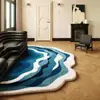 Tapete Resistente a Manchas e Fácil de Cuidar, Formato Especial Retrô Imitação de Caxemira para Quarto Tapete Antiderrapante ao Lado da Cama, Tapete Resistente a Manchas para Sala de Estar