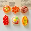 Juguetes de Comida de Simulación, Pan, Pastel, Galletas, Juguetes Modelo en Miniatura, Pinzas para el Cabello, Ligas para el Cabello, Imanes para Refrigerador, Pegamento de Crema, Accesorios de Resina