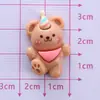 Urso Coelhinho Brilhante Fofo Resina Cola Creme DIY Acessórios de Grampo de Cabelo Feitos à Mão Patch para Capa de Celular Material para Copo d'Água