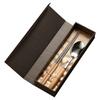 Cuchara de café de acero inoxidable 304 personalizada, palillos, un juego de vajilla navideña de alto valor estético, juego de cuchillo y tenedor, caja de regalo