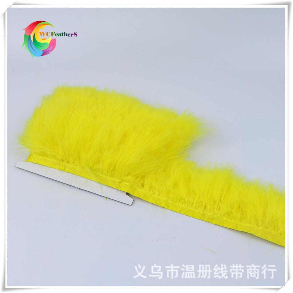 7 yellow marabou trimming 5