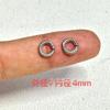Anillo para trotar con cuentas retro de plata antigua de Shanxi, espaciador, cuenta cuadrada, mantras de seis caracteres, anillo para correr, plata de notoginseng, joyería literaria DIY para jugar