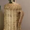 Termo de bambú y ratán hecho a mano directo de fábrica, termo retro de bambú nostálgico, termo.