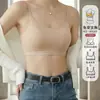 Camisole Feminina Sem Manga com Bojo, Regata Tricô