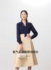[Hengjia CF] Top de blusa con cinta francesa ajustado transpirable sin planchar sin arrugas camisa con sensación de nube