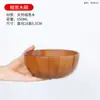 Cuenco de Madera de Azufaifo Japonés Niños Hogar Bebé Retro Madera Maciza Pequeño Bol de Arroz Vajilla de Madera Juego de Cuencos de Madera