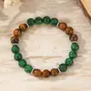 Venta Caliente Transfronteriza Pulsera de Cristal de Piedra Natural Ágata Té Café 8mm Pulsera Pareja Amistad Pulsera de Energía para Mujeres