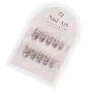 Ojos de Gato Sonrientes Usan Uñas Uñas Sentido Avanzado Francés Hecho a Mano Arte de Uñas Uñas Prefabricadas Caperucita Roja Spice Girl Uñas Postizas