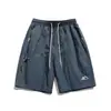 Pantalones Cortos Verano Nuevo Estilo Secado Rápido Transpirables Holgados Cargo Casual Versátil Delgados Fitness Entrenamiento Baloncesto Grises