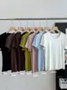 Camiseta de cuello redondo de Tencel Lenzing Modal para mujer, top de verano, 2026 corte ajustado, seda de hielo fresca, hombro normal, manga corta
