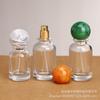 Botella de spray de 30 ml, botella de perfume dividida, 15 botellas de vidrio con tapa de bola de bayoneta, botella de perfume con spray de prensa, botella vacía