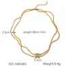 Collar Combinado de Acero Inoxidable Transfronterizo Europeo y Americano Collar de Lujo Accesible de Alta Gama Estilo Ins Collar Retro Personalizado de Oro de 18 Quilates para Mujer