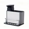 Soporte Compartimentado Multifuncional para Palillos de Cocina de Acero Inoxidable, Contenedor de Almacenamiento de Utensilios Tres en Uno para el Hogar (Cuchillo, Tenedor y Cuchara)