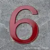 Adesivo Digital Estéreo de Acrílico Letras Bronze Dourado Preto e Branco Número do Quarto Adesivo de Parede Placa de Número de Porta Placa