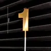 Estilo INS Série Casa de Ópera Vela Digital Decoração de Bolo de Aniversário Enfeites Vela Dourada Prateada Plug-in para Assar
