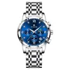 LIGE/Nuevo Reloj de Pulsera de Cuarzo de Moda para Negocios con Esfera Grande para Hombre Multifuncional Luminoso Impermeable