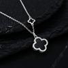 Collar de trébol de cuatro hojas de plata esterlina con diseño explosivo de TikTok: ¡Siente el amor y úsalo varias veces! Joyería para el Día de San Valentín para mujer.