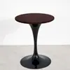 Capa de mesa redonda lavável em estilo nórdico, capa de toalha de mesa redonda para sala de estar, bar de chá, capa à prova d'água para mesa de jantar pequena, feita sob medida pelo fabricante