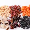 Material de cascabel de cáscara de fruta natural DIY hecho a mano semiacabado muñeca cápsula curativa adorno de campanilla de viento colgante