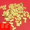 Ouro Areia Pequeno Lingote Sólido Imitação Mini Liga Brilhante Acessório Lingote de Ouro Pequeno Ornamento Estilo Chinês Presente Lingote de Ouro