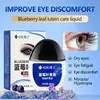 Edição em Inglês Transfronteiriça Solução Calmante para os Olhos Dr. Lan Mei Mirtilo Luteína Visão Turva Colírio Comércio Exterior