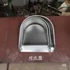 Pá de Lixo Manual de Aço Inoxidável Espessado Pá de Lixo Manual Integrada Única Durável Doméstica Externa Pá de Poeira