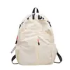 Mochila Casual de Gran Capacidad para Mujer, Sencilla y Versátil para Estudiantes de Secundaria y Preparatoria, Hecha de Tela de Nylon, Adecuada para Viajes de Estudiantes