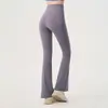 Pantalones Acampanados de Yoga Trasero de Durazno Cintura Alta Levanta Glúteos Ajustados Pierna Ancha Pantalones Deportivos Casuales Adelgazantes Micro Acampanados Fitness Pantalones Largos