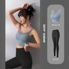 Roupas de Yoga para Mulheres, Sutiã Modelador com Lindo Design nas Costas, Linha de Quadril Tridimensional, Calças de Yoga de Cintura Alta, Conjunto Esportivo para Mulheres