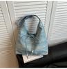 2025 Nuevo Estilo Coreano Estilo Perezoso Moda Gran Capacidad Para Viajes Bolsa de Hombro Retro Desgastada Bolso Tote Femenino
