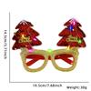 Gafas Luminosas de Dibujos Animados de Navidad Decoración Navideña Suministros para Fiesta Feliz Año Nuevo Letra Luz LED Marco de Gafas