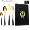 Cubiertos de Acero Inoxidable Transfronterizo de Amazon Cuchillo y Tenedor 1010 Cuchillo, Tenedor y Cuchara de Estilo Occidental Juego de 24 Piezas Cuchillo y Tenedor para Carne Caja de Regalo
