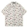 Camisa de Flores para Parejas para Hombre Verano Nueva Llegada Estampado de Mariposas Diseño de Flecos Sentido de Diseño Holgado Top Chaqueta de Moda para Hombre y Mujer