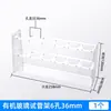 Estante para tubos de ensayo de acero inoxidable de laboratorio, plástico, estante para tubos de centrífuga de aleación de aluminio, estante para tubos de ensayo con agujeros redondos de 30/40 agujeros