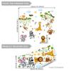 M16016 Adesivos de Parede de Festa de Animais da Floresta de Desenho Animado Quarto Sala de Estar Quarto Infantil Fundo de Casa Decorativo Adesivo de Parede Autoadesivo
