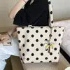 Bolso Tote de Lunares de Moda 2026 Transfronterizo para Mujer, Bolso de Hombro o Axila Casual Elegante y Único para Viajar al Trabajo y el Trabajo