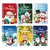 Nuevo Set de Libro de Colorear Navideño Transfronterizo Dibujo Animado Colorear Fiesta Navideña Infantil Libro de Colorear Nochebuena