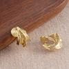 Pendientes de Clip Exquisita Textura Espiral Geométrica para Mosquiteros para Mujer, Pendientes de Clip Versátiles de Alto Diseño con Estilo Europeo y Americano