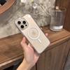 Con Botones Táctiles, Adecuado para Funda de Teléfono Móvil Iphone17Promax, Funda Magnética Transparente, Cubierta Protectora Apple 16Pro