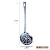 Espátula de cocina para exportación de acero inoxidable, cuchara sopera, cuchara coladora, cuchara para pasta, juego de siete piezas, ventas directas de fábrica