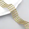 Colorido Em Estoque 4 Fileiras 6 Fileiras 24 Fileiras Linha Strass Fileira Strass Sapato Bolsa Acessório de Roupa Decoração Fita